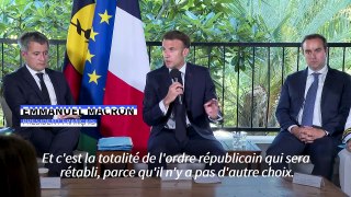 Macron promet de ne pas passer 