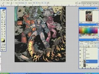 Adobe Photoshop Coloring Comic Book Cover