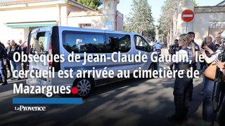 Le cercueil Jean-Claude Gaudin est arrivée au cimetière de Mazargues