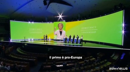 Europee, Von der Leyen: "Afd e Rn sono amici di Putin e contro l'Ue"