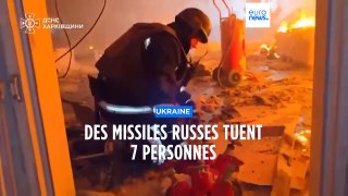 Des missiles russes tuent 7 personnes en Ukraine