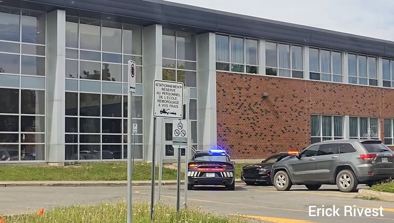 Opération policière près de Jean-Leman (Le Reflet - Erick Rivest)
