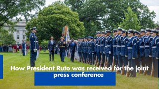 How President Ruto was received for the joint press conference
