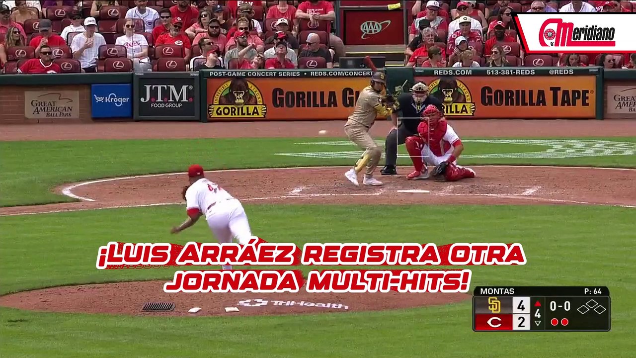 ¡Luis Arráez registra otra jornada multi-hits con San Diego!
