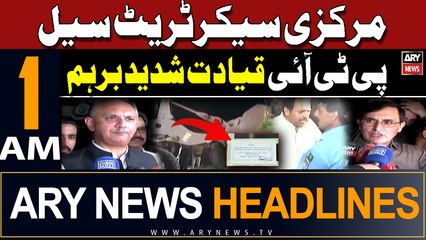 ARY News 1AM Headlines 24th May 2024 | CDA Seals PTI Secretariat