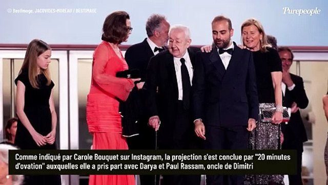 PHOTO Carole Bouquet : Sa petite-fille Darya si fière de son papa Dimitri Rassam, l'émotion en famille à Cannes