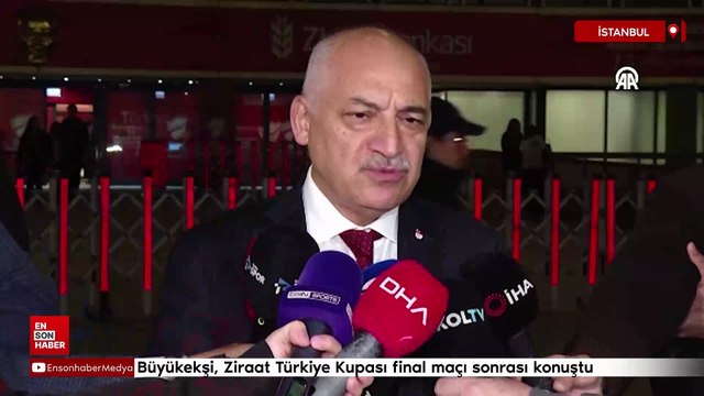 TFF Başkanı Büyükekşi, Ziraat Türkiye Kupası final maçı sonrası açıklamalarda bulundu