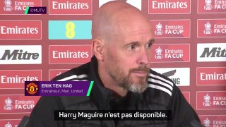 Man. United - Ten Hag annonce le forfait de Maguire pour la finale