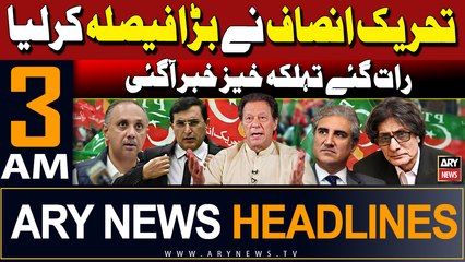 ARY News 3 AM Headlines 24th May 2024 PTI made Big Decision