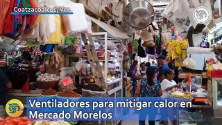 Ola de calor: locatarios del Mercado Morelos apaciguan intensas temperaturas con ventiladores