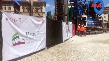Roma, cantiere Metro C a piazza Venezia: «Congeliamo il terreno per scavare in sicurezza»