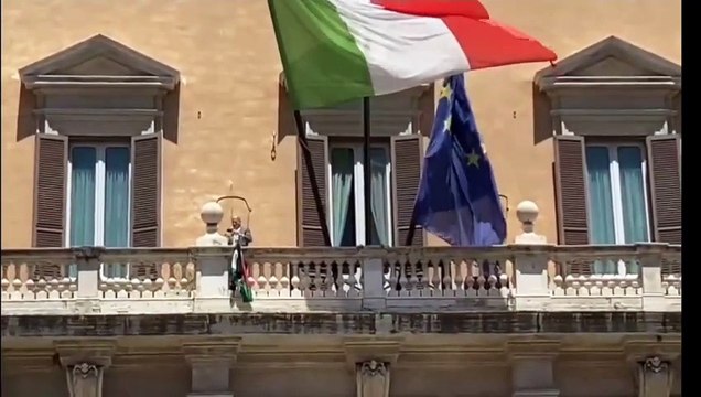 İtalya Meclis binasında Filistin bayrağı! 'Artık yeter'