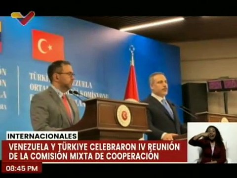 Venezuela y Türkiye fortalecen las nuevas relaciones de cooperación entre ambas naciones
