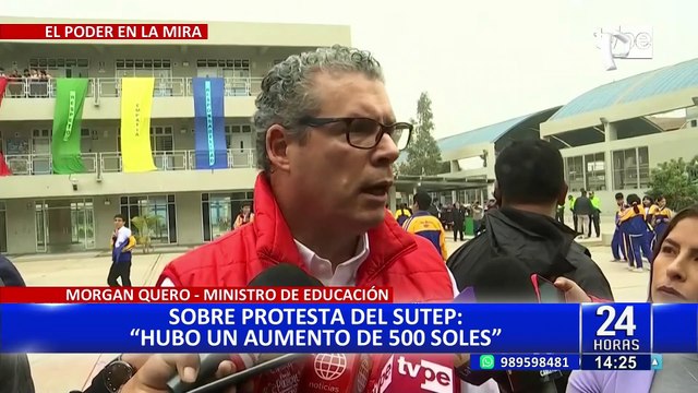 Ministro de Educación anuncia dialogo con Sutep tras inicio de paro indefinido