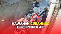 Aksi Kawanan Curanmor Bersenjata Api Terekam CCTV Beraksi di Kemayoran