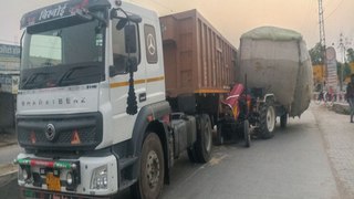Accident : सूरतगढ़ में ट्रोला-ट्रैक्टर की ​भिड़ंत, फोरलेन हाइवे पर हुआ हादसा