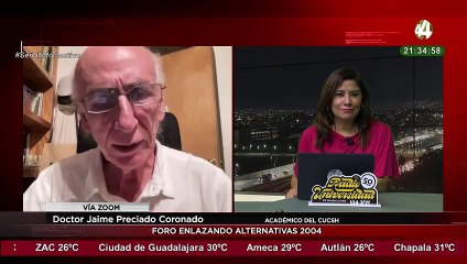 El Doctor Jaime Preciado Coronado habla del “Foro Enlazando Alternativas 2004”