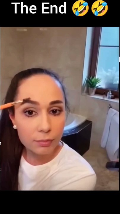 Man shaved her eyebrow Wait for End