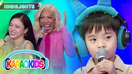 Vice, tinuruan ng maling sagot si Kim | Karaokids