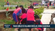 Tanah Halaman Sekolah SD 8 Buntao Ambles 1 Meter, Siswa Diliburkan Demi Hindari Korban Jiwa