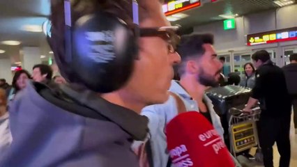 Un desafiante Ángel Cristo Jr. llega a Madrid vacilando a la prensa tras ser expulsado de 'Supervivientes 2024'