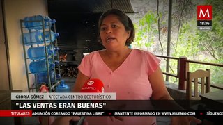 Reportan bajos niveles de agua en la cascada 'El Chorreadero' en Chiapas