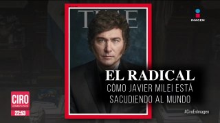 Javier Milei es la portada de la Revista Time