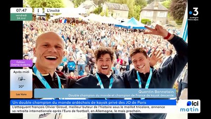 L'invité de la rédaction France Bleu Drôme Ardèche : Quentin Bonnetain, privé de JO