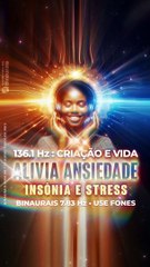 ANSIEDADE E INSONIA 136.1 Hz : Alivio com  Ondas Binaurais 7.83 Hz e Isocrônicos + Ruido Marrom Imersivo