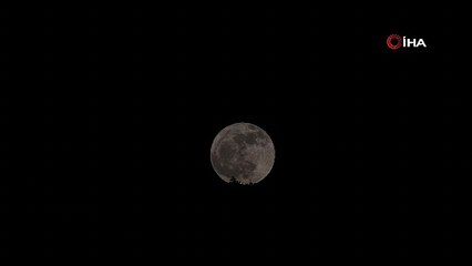 Hatay'da dolunay manzarası mest etti