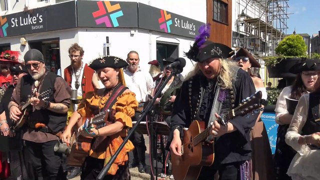 Plymouth Pirate Weekend Pirates of Saint Piran Sea Shanties 19th May 2024 Part 11