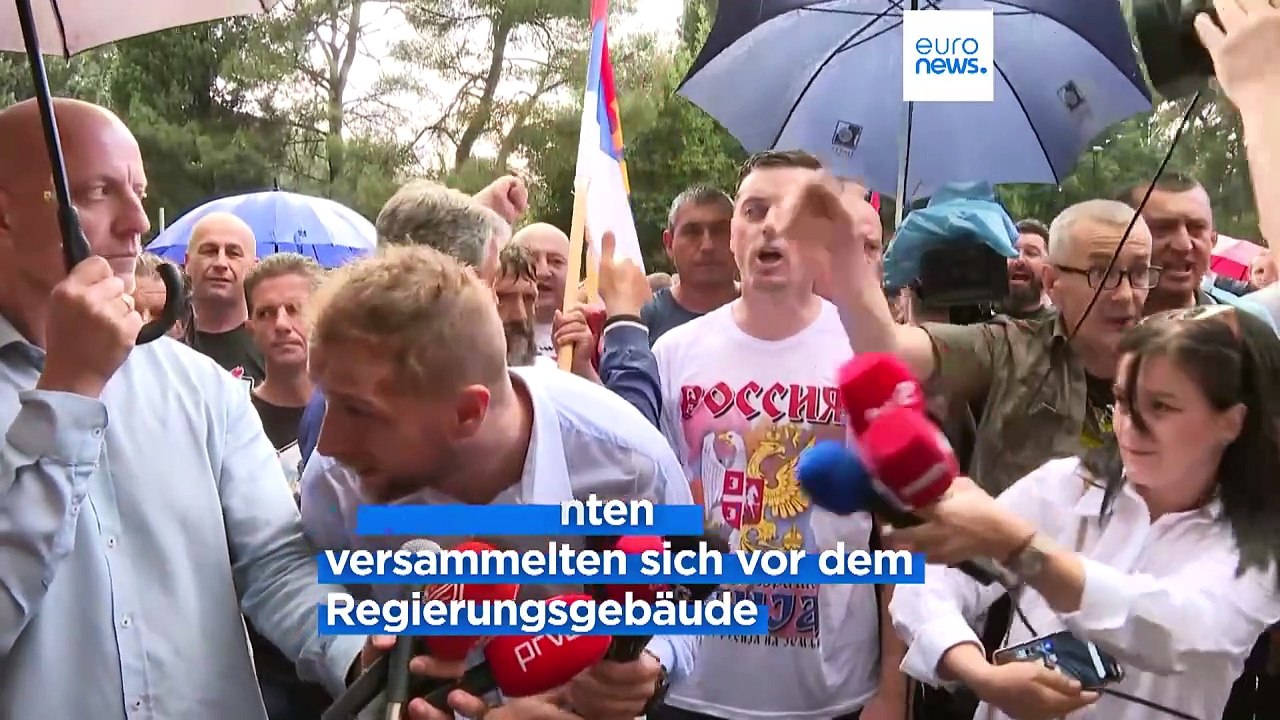 Völkermord von Srebrenica: Serben demonstrieren gegen UN-Resolution