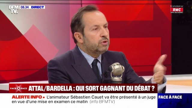 J'ai été étonné de voir un Premier ministre qui ment : Sébastien Chenu, porte-parole du Rassemblement national, au sujet du débat entre Gabriel Attal et Jordan Bardella