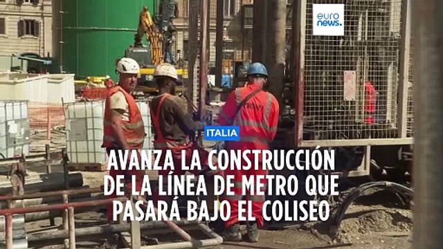 Una línea de metro bajo el Coliseo y las antiguas ruinas romanas
