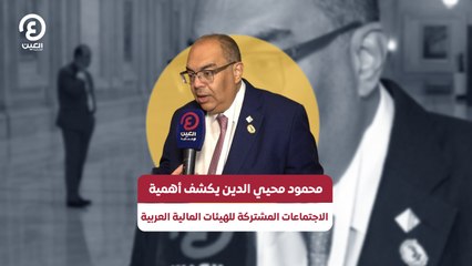 محمود محيي الدين يكشف أهمية الاجتماعات المشتركة للهيئات المالية العربية