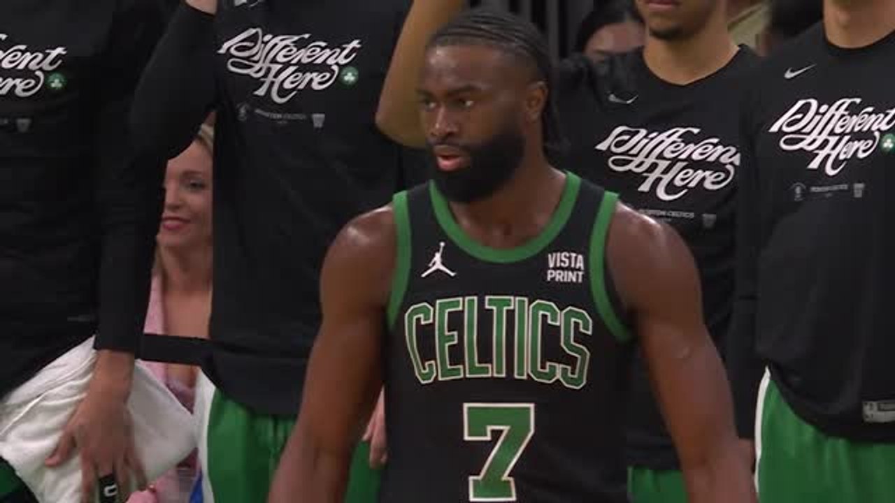 Brown inspires Boston blowout as Pacers suffer Haliburton blow