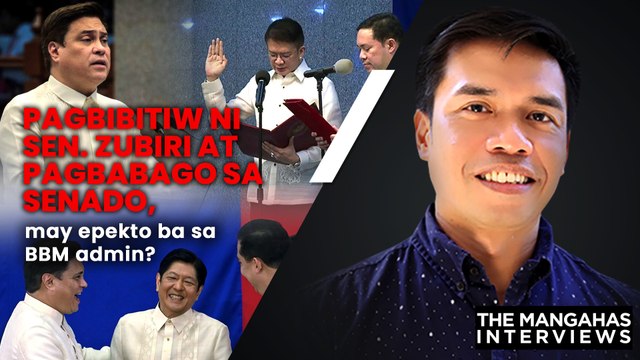 Pagbibitiw ni Sen. Zubiri at pagbabago sa Senado, may epekto ba sa BBM admin? | The Mangahas Interviews
