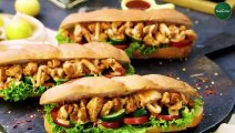 Making of Subway Style Sandwich at Home by SooperChef  - Chicken Sandwich Recipe