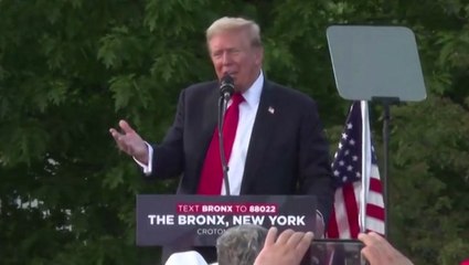 Trump claims ‘illegal migrants are building an army against America’ at Bronx rally