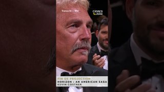 Kevin Costner ému aux larmes lors de la standing ovation d'Horizon : une saga américaine #cannes2024