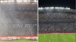 Besiktas, lo spettacolo dei tifosi è da brividi