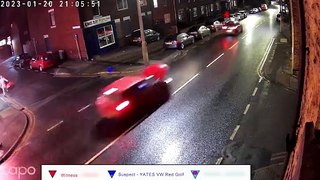 Video shows the shocking dangerous driving, and escape bid, and damaged car of Barnsley man Paul Yates, of Manor Road, Barnsley, jailed for causing the deaths by dangerous driving