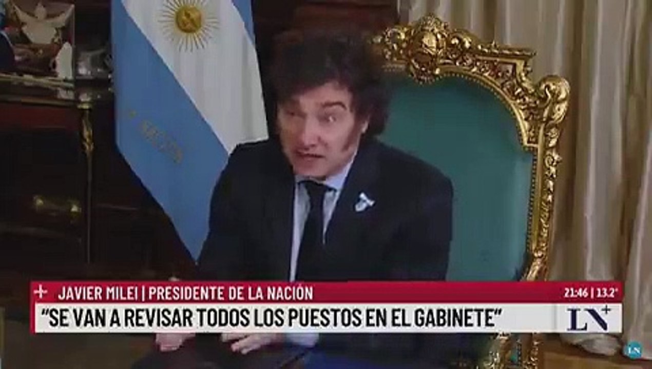 Milei: "Sale la Ley Bases y entra Federico Sturzenegger como ministro"