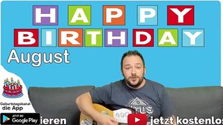 Happy Birthday, August! Geburtstagsgrüße an August