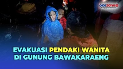 Download Video: Dramatis, Tim SAR Evakuasi Pendaki Wanita Cedera di Pos 9 Gunung Bawakaraeng Gowa