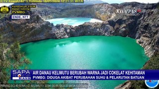 PVMBG Jelaskan Penyebab Air Danau Kelimutu di Ende Berubah Warna Jadi Cokelat Kehitaman