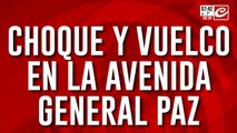 Corte y caos de tránsito por impresionante choque en General Paz: