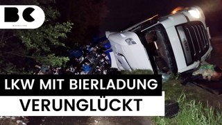 Mit 3 Promille am Steuer: Unfall auf der A10