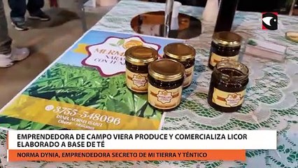 Emprendedora de Campo Viera produce y comercializa licor elaborado a base de té