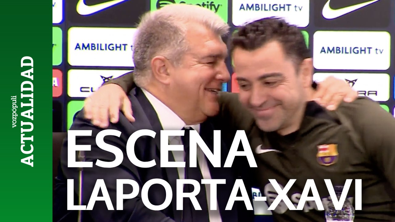 La escena Laporta-Xavi-Deco hace 2 semanas que ahora se viraliza